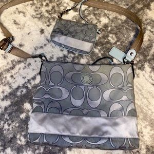 Coach crossbody with matching wristlet